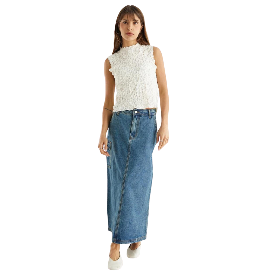 The Denim Maxi Skirt: Your Wardrobe's Ultimate Style Upgrade!