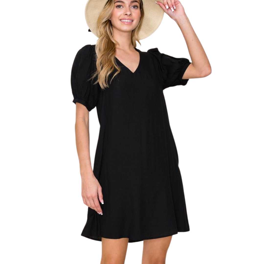 v neck shift dress Staccato Modern V-Neck Shift Dress Large